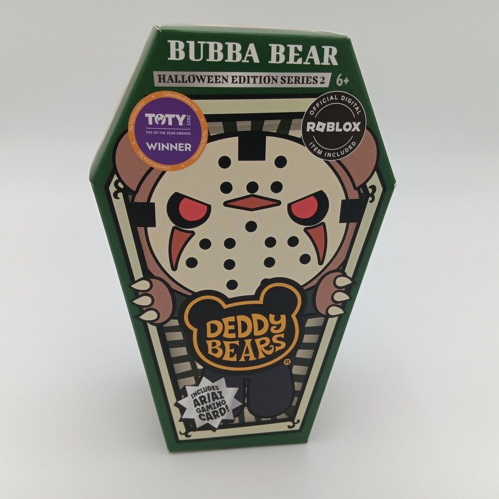 Deddy Bears Halloween Coffin Series 2 Bubba Bear 6” Inch Mini Plush Jason Horror
